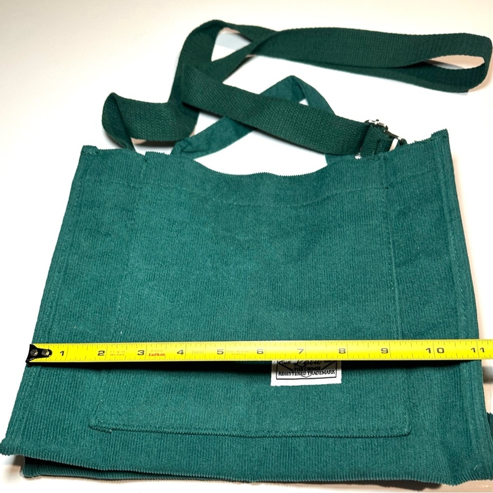 LETU Green Corduroy Tote Bag Adjustable Shoulder Strap Carry Strap Travel Bag - Picture 14 of 16